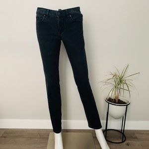 Loft Modern Skinny Washed Black Jeans 27/2